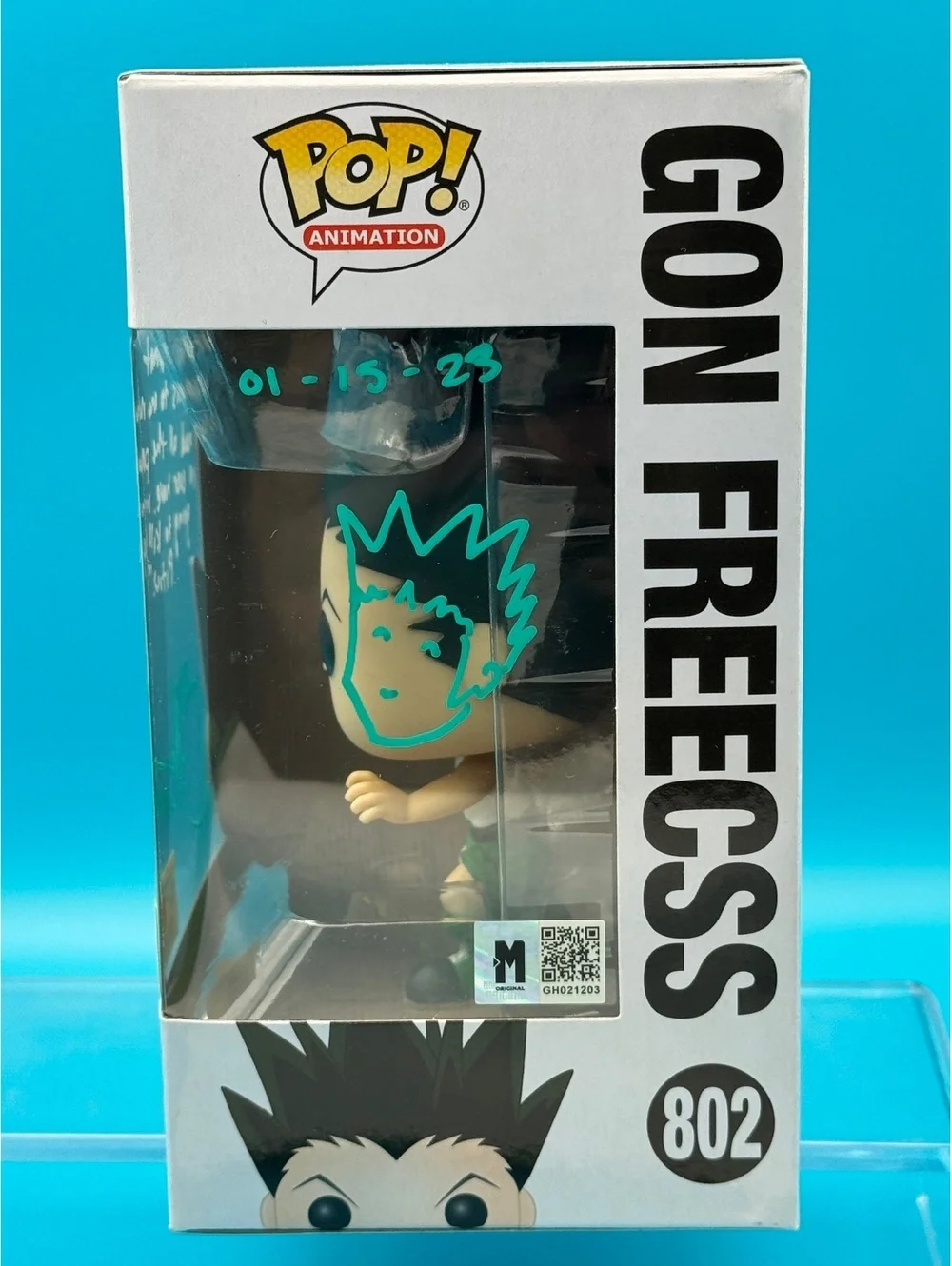 Erica Mendez signed Gon Freecss HxH Hot Topic Funko pop 802 with MAS COA